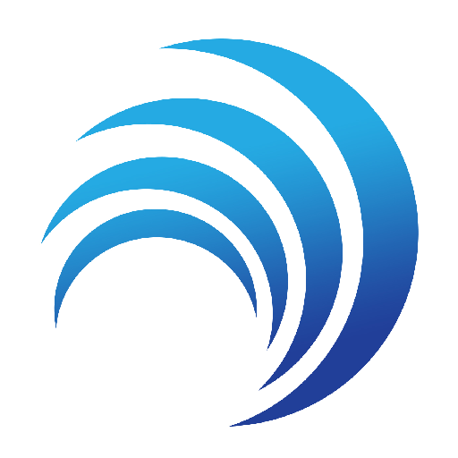 Blue Abstract Wave Logo PNG | Free PNG Download