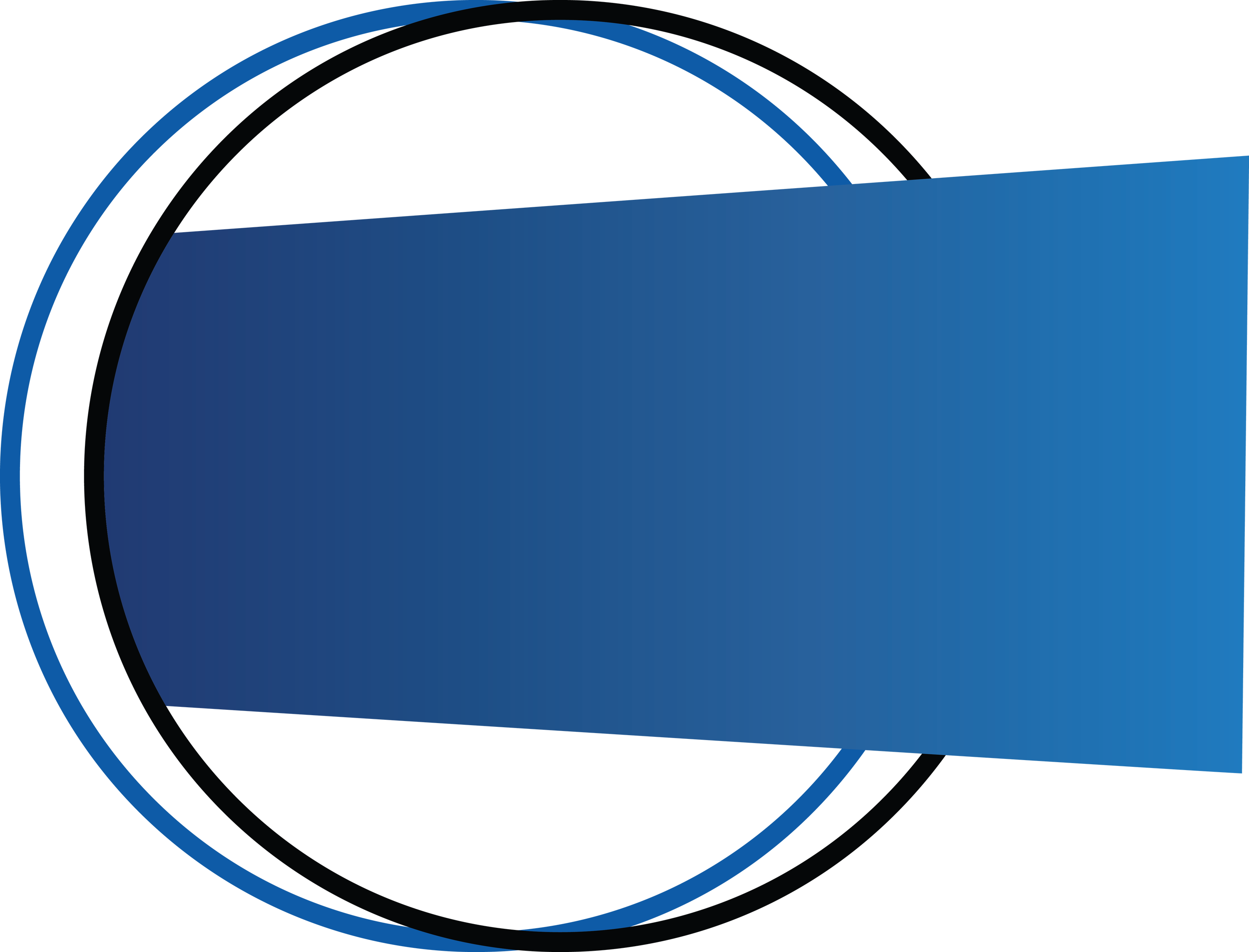 Abstract blue and black circular web banner template with a blank rectangular space for text on a transparent background