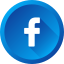 The official blue and white Facebook "f" logo icon with a transparent background.