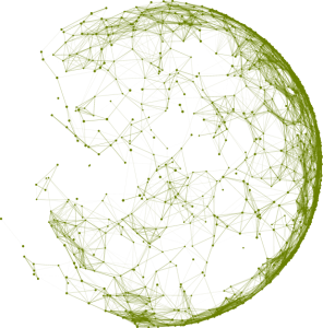 Green Geometric Network Sphere PNG | Global Tech Graphic Free Download