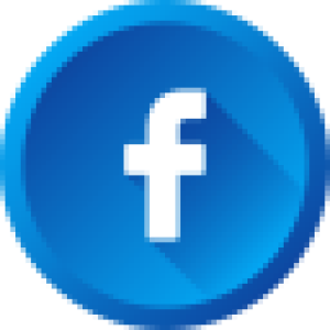 The official blue and white Facebook "f" logo icon with a transparent background.