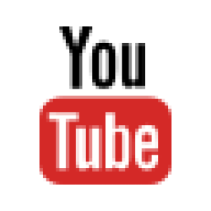 Official red and white YouTube play button logo and wordmark.